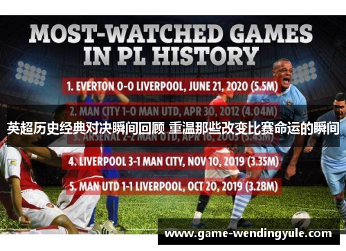 英超历史经典对决瞬间回顾 重温那些改变比赛命运的瞬间