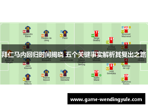 拜仁马内回归时间揭晓 五个关键事实解析其复出之路